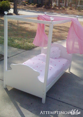 american girl doll canopy bed plans